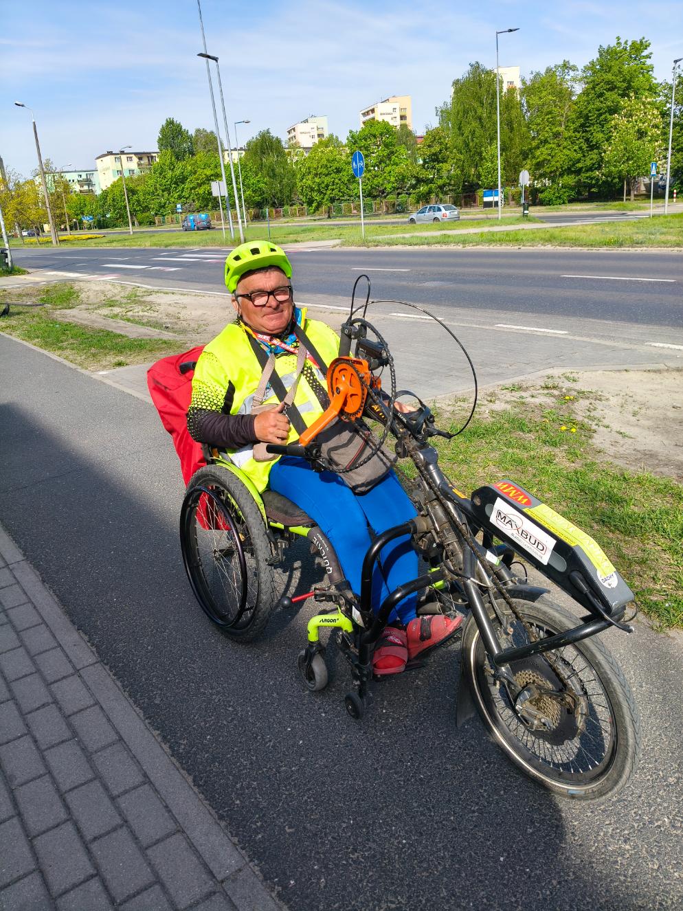 Zdjęcie do wpisu: kolejne kilometry na zbiórkę dla Zbyszka Żnina do Bydgoszczy